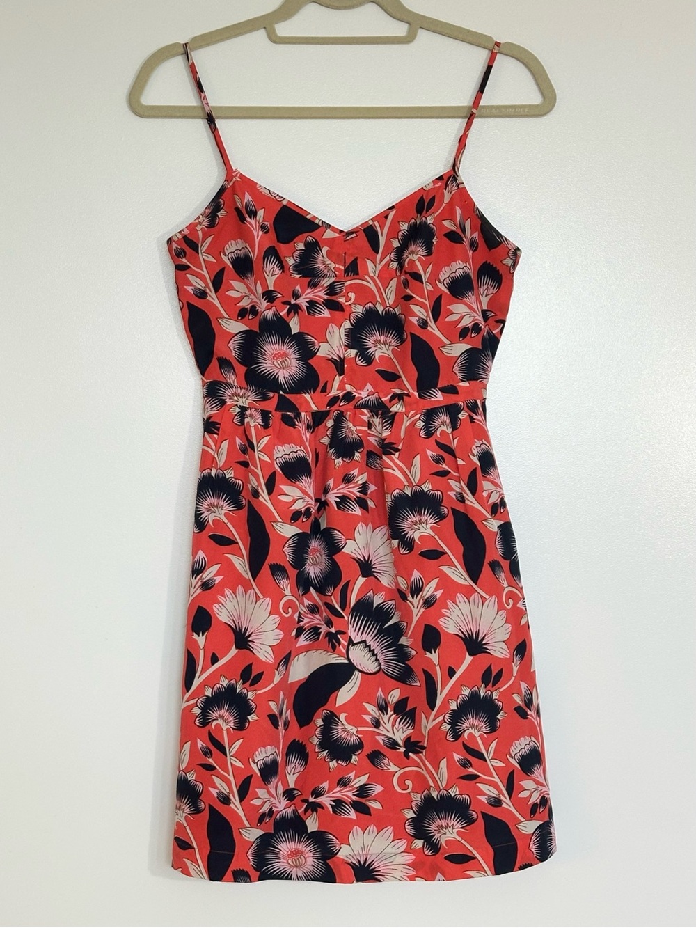 J. Crew Pink Dress with Floral Design
